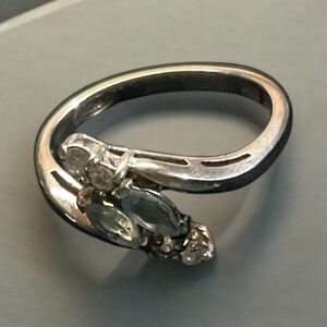 Sterling Silver Blue Topaz Ring. Size 7. Made for Avon